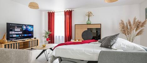 4 habitaciones, tabla de planchar con plancha y wifi gratis