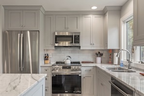 Microwave, oven, stovetop, dishwasher