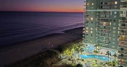 View the OCEAN from the Cali King bed in SeaWatch Resort North Tower