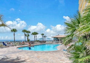 Pool - ⛱️Beachfront with Beach Service-Incredible Views-Gulf Crest 2105B⛱️ (Panama City Beach)