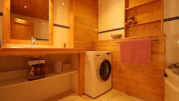 Een douche, een haardroger