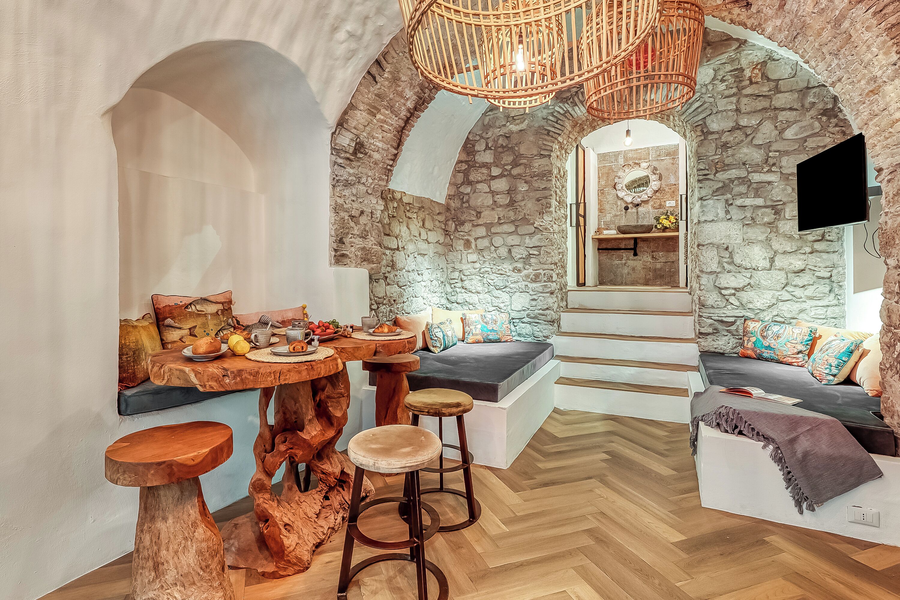 Departamento de luna de miel, varias habitaciones (Boutique Apartment Bucanieri Luxury) | Restaurantes