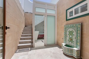 Terrace/patio - Vacation 'Virgen Del Carmen' with Sea View, Wi-Fi and Air Conditioning (Abades)