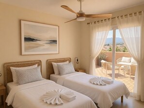 2 habitaciones, tabla de planchar con plancha, wifi y ropa de cama 