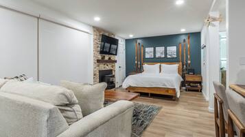 Desk, iron/ironing board, travel crib, free WiFi