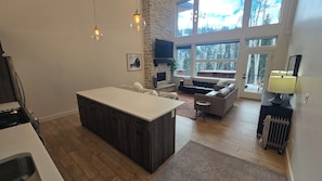 Condo Deluxe, quang cảnh núi | Khu phòng khách