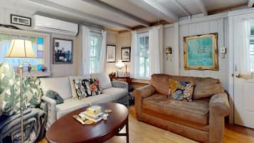 TV, DVD player, books