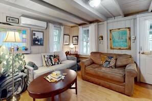 TV, DVD player, books