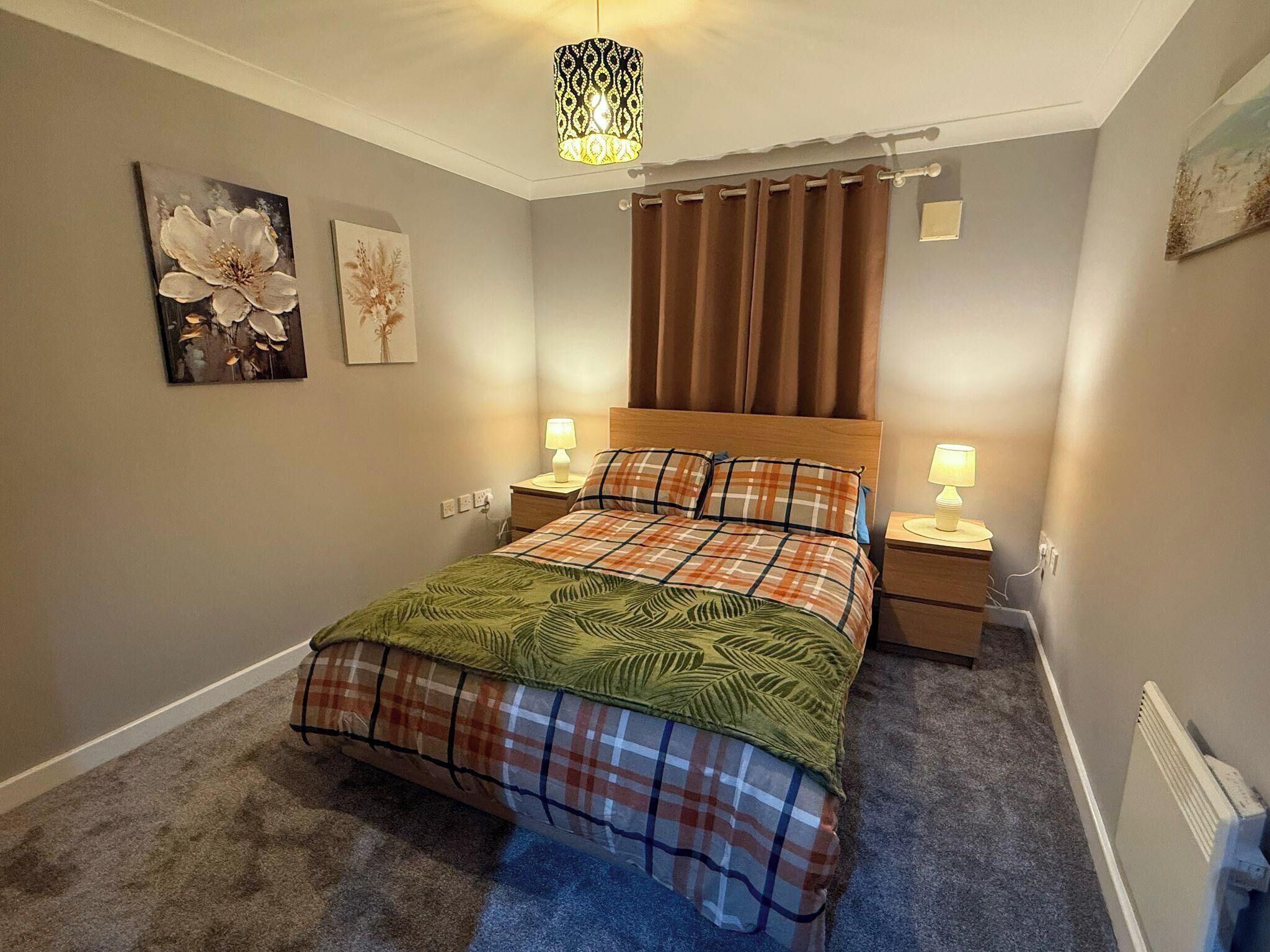 Apartemen | 2 kamar tidur, setrika/meja setrika, Wi-Fi gratis, dan seprai linen