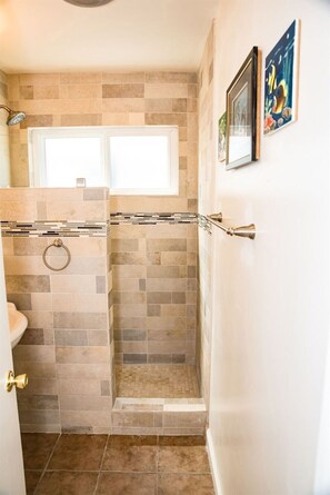 Shower - NEW! 1 Bed Beach Bungalow #130 by RedAwning (Carpinteria)