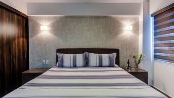 2 bedrooms, bed sheets