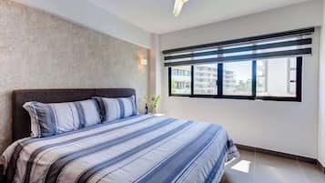 2 bedrooms, bed sheets