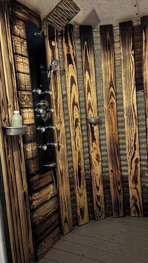 Bathroom - Romantic Cabin on 100 Private Acres  Hot Tub + Silo Shower (Lucasville)