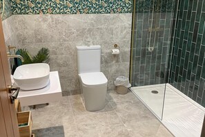 Ducha, secador de pelo, toallas