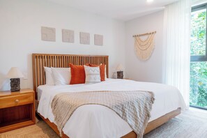 2 slaapkamers, een strijkplank/strijkijzer, wifi, beddengoed