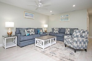 Living area - Unit C2 - Beachfront (Sanibel)