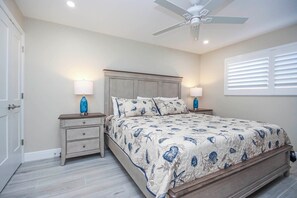 2 bedrooms, iron/ironing board, internet, bed sheets