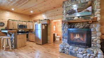 Fridge, microwave, dishwasher, coffee/tea maker
