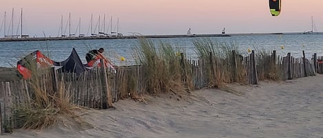 On the beach