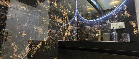 Towels, soap, toilet paper