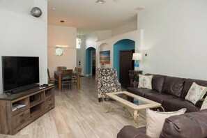 Smart TV, ping pong, books