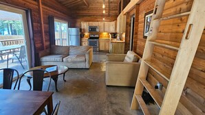 Cabin, Partial Lake View | Living area