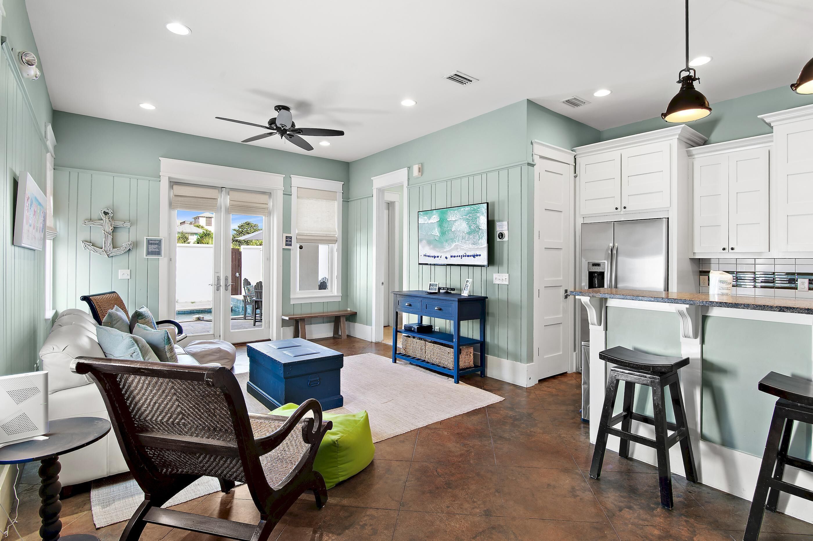 House, Multiple Beds (Inlet Beach Retreat 202) | Living area | TV