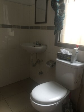 Dusche, Handtücher, Toilettenpapier