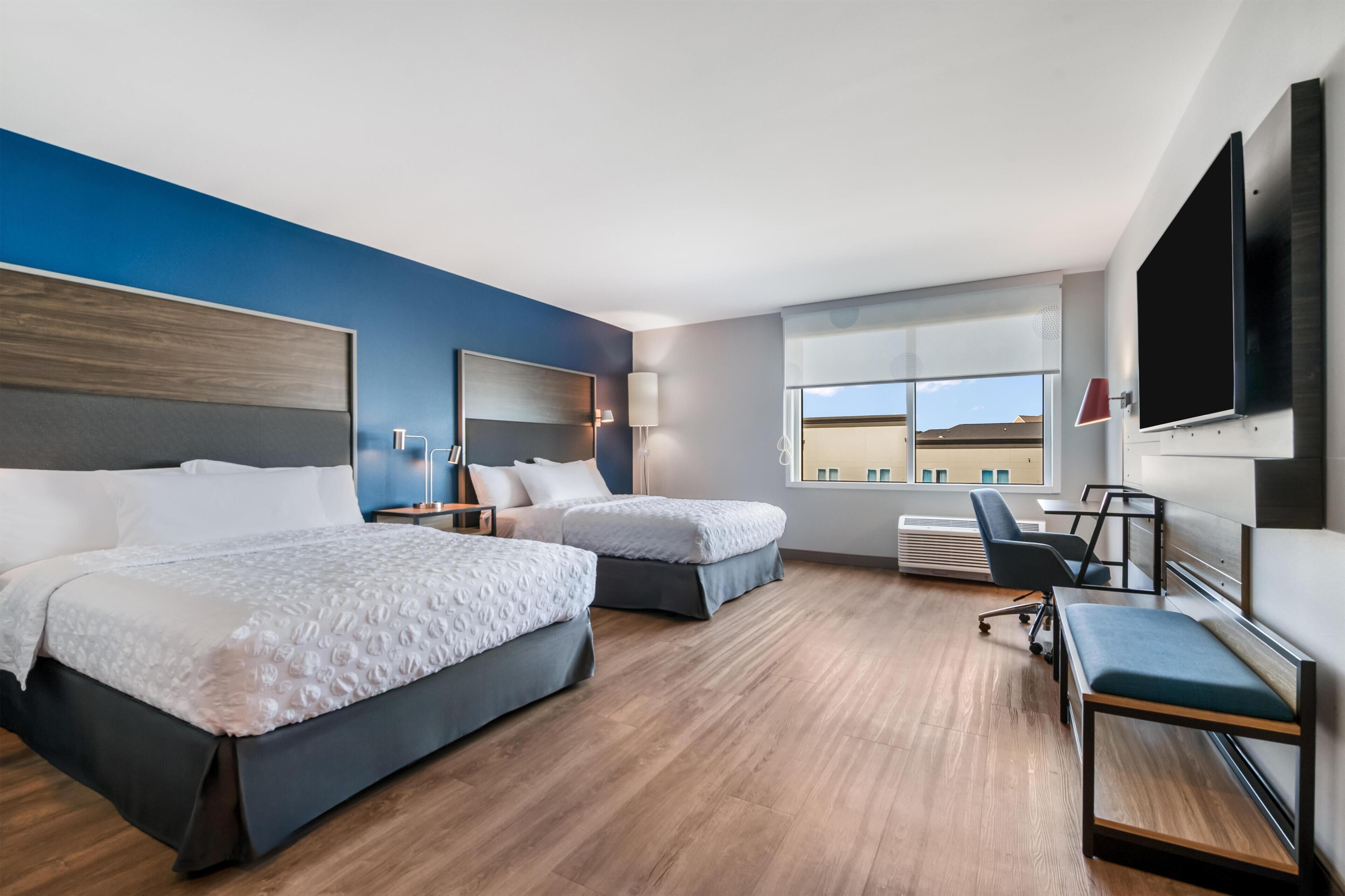 Kamer, 2 queensize bedden, toegankelijk voor mindervaliden, bad | Gratis wifi