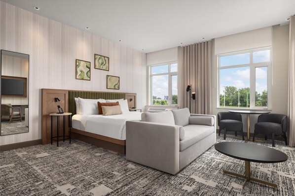 Habitación Deluxe, 1 cama de matrimonio grande con sofá cama | Zona de estar