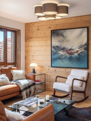 Fireplace - Écrin – Stylish alpine escape in Alpe d'Huez (Alpe d`Huez)