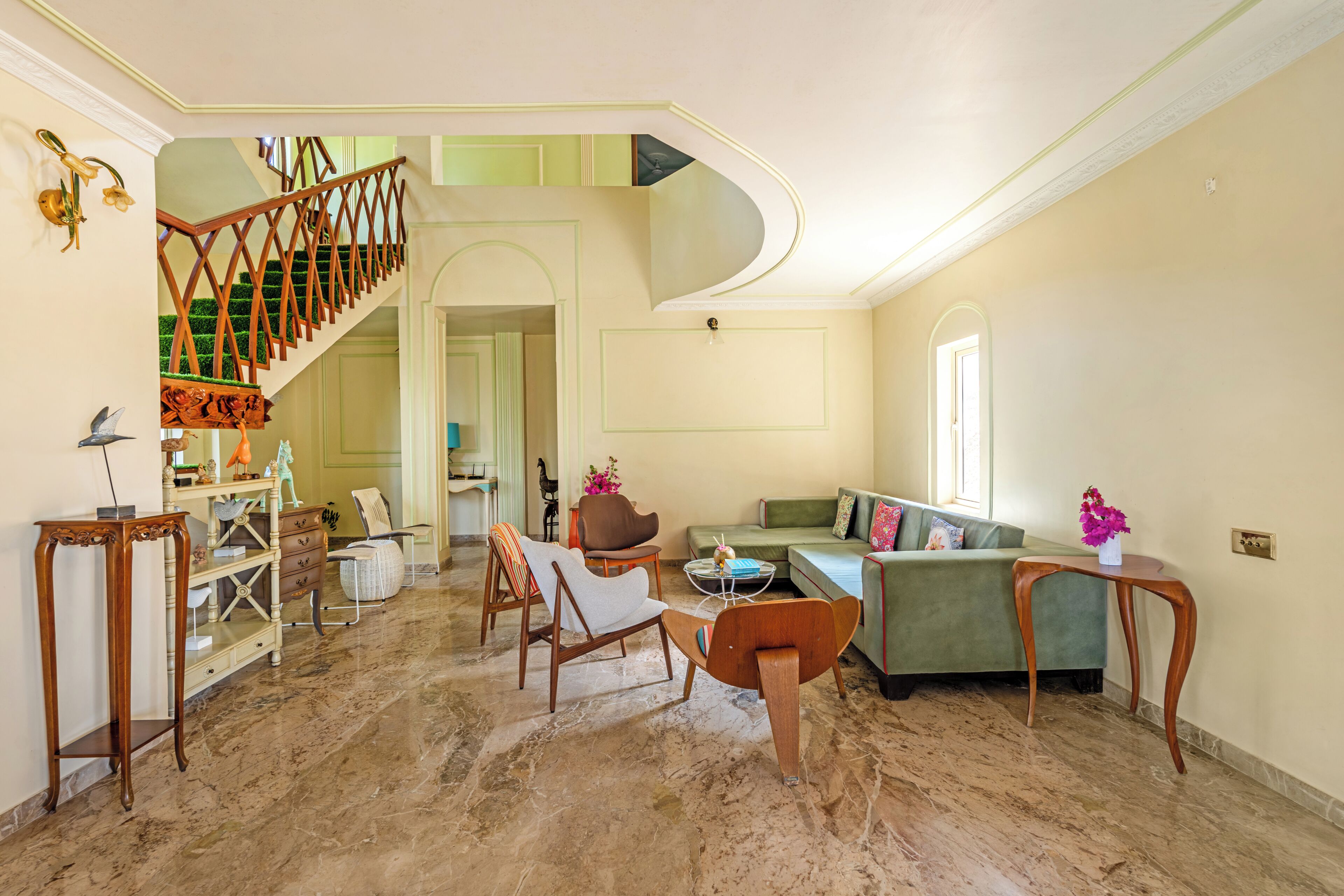 Villa de lujo, 3 habitaciones, vista a la montaña | Área de sala de estar