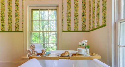 Relax in Style at Historic Modern on Main With Modern Amenities & Wooded Views