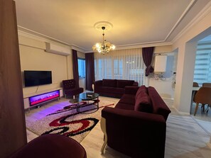 Apartment, 1 Schlafzimmer, Meerblick | Wohnbereich