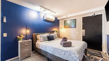 Desk, iron/ironing board, travel crib, free WiFi