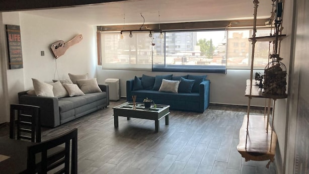 Deluxe Apartment | Living area - Departamento Farallon (Leon)