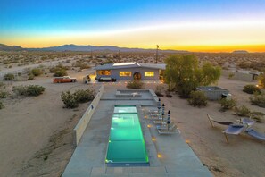 House (5 Bedrooms) | Front of property - Sky Ranch Noir Luxe Desert Compound With Pool, Sauna & Stargazing (Joshua Tree)