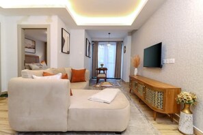 Living area - Vintage condo in the Westlands (Nairobi)