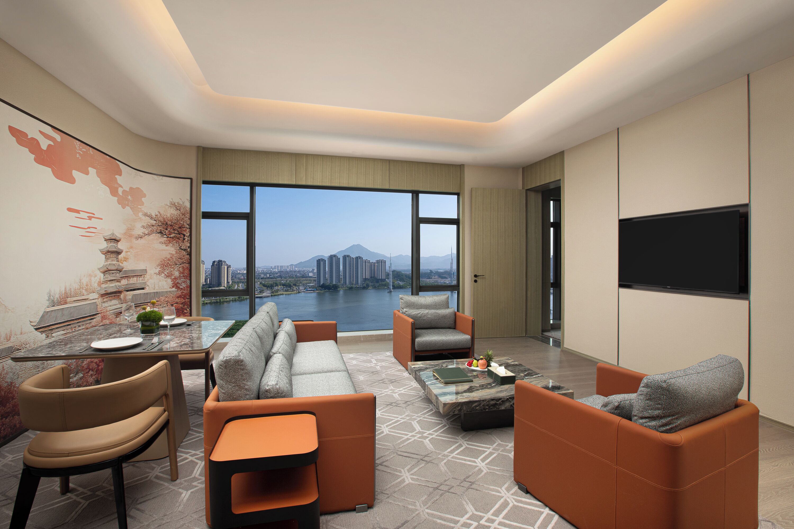 Suite, 1 habitación, con acceso al salón lounge del club, vista al lago (Lake View) | Vista al lago