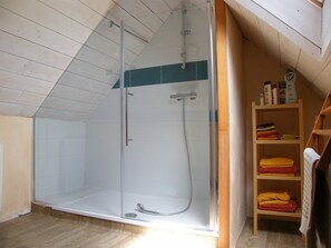 Shower, hair dryer, towels, toilet paper - Traditional farmhouse with large garden. Porsliogan beach 500m away on foot. (Le Conquet)