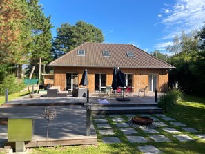 Terrace/patio - La parenthèse verte et bleue, upscale home in the pines (Quend-Plage)