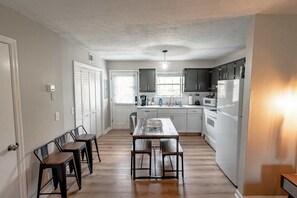 Microwave, oven, stovetop, dishwasher