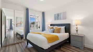 2 bedrooms, iron/ironing board, WiFi, bed sheets