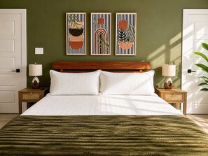 3 habitaciones, tabla de planchar con plancha, cuna de viaje y wifi 