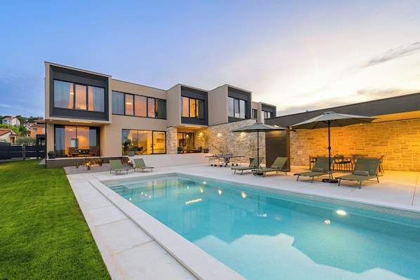 A heated pool