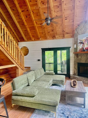 TV connectée, cheminée