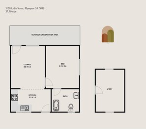 Floor plan - Prickly Pear Stays in Plympton (Plympton)