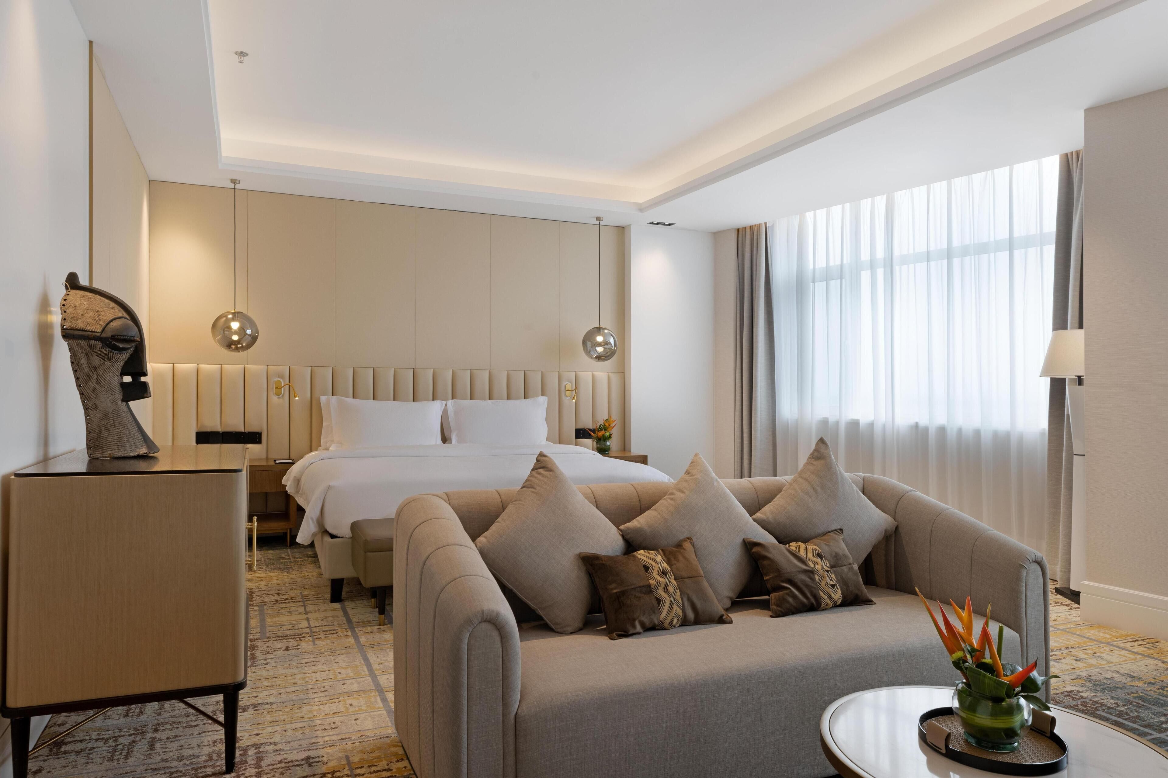 ห้องเพรสซิเดนเชียลสวีท, เตียงคิงไซส์ 1 เตียง | ตู้นิรภัยในห้องพัก, โต๊ะทำงาน, พื้นที่ทำงานแบบใช้แล็ปท็อป, ผ้าม่านกันแสง