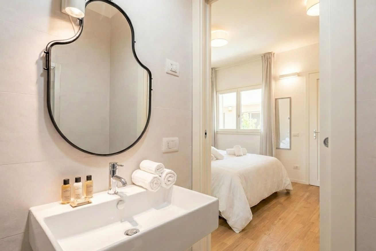 Dusche, Haartrockner, Bidet, Handtücher