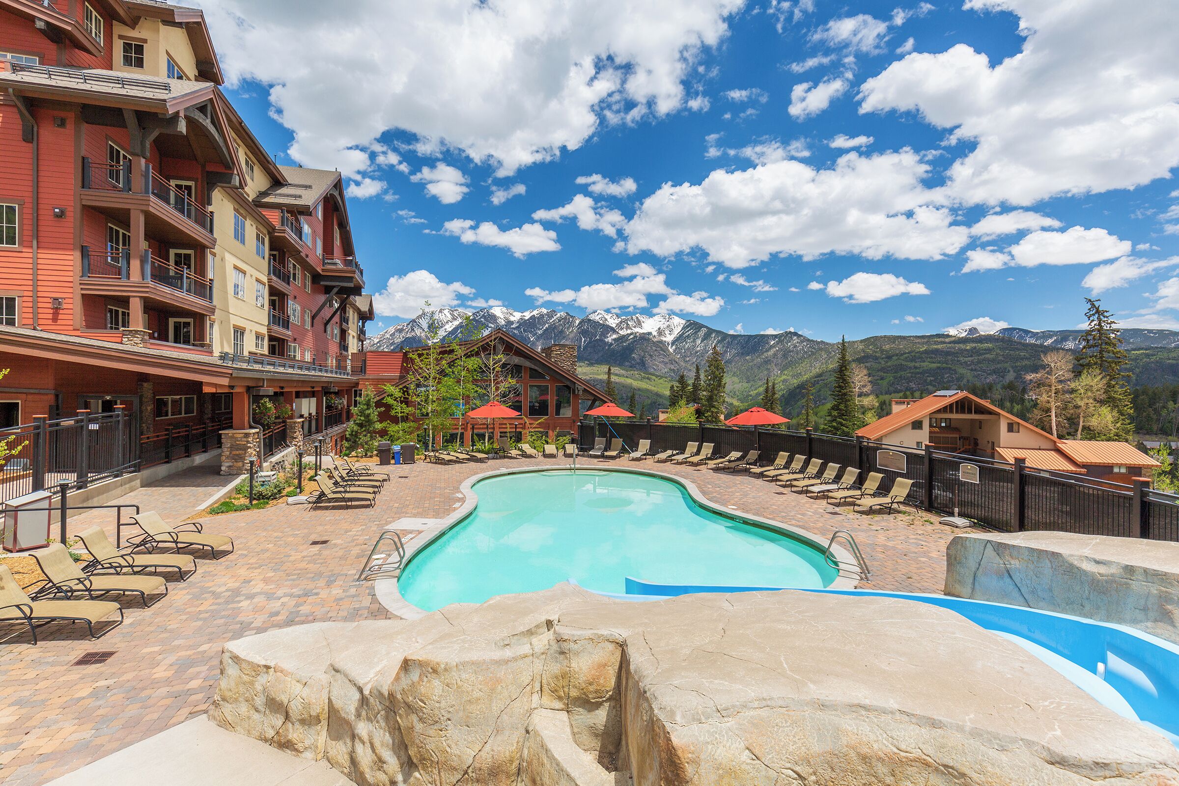 A heated pool